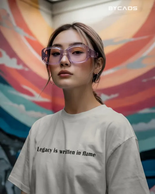 White_Cotton_Unique_Red_Dragon_|_Oversized_Urban_Warrior_T-Shirt