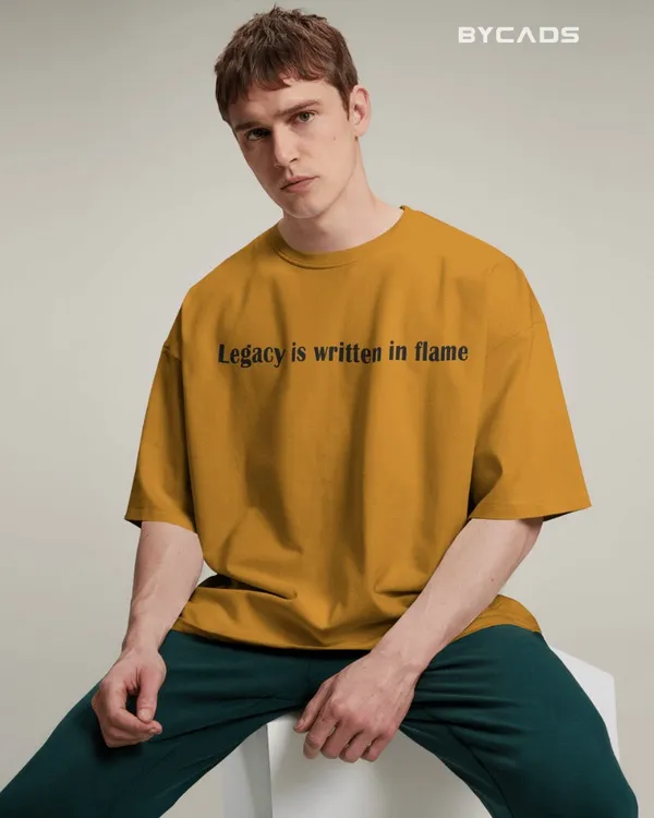 Yellow_Cotton_Unique_Red_Dragon_|_Oversized_Urban_Warrior_T-Shirt