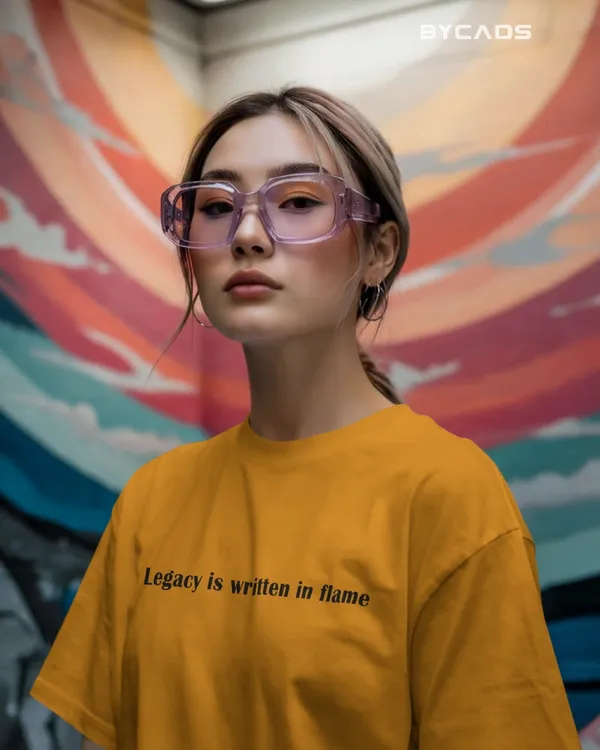 Yellow_Cotton_Unique_Red_Dragon_|_Oversized_Urban_Warrior_T-Shirt