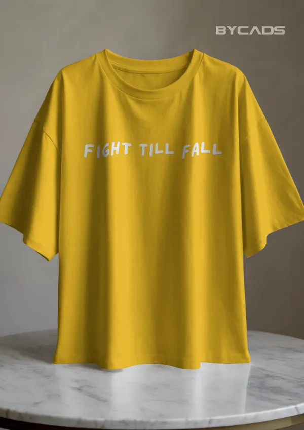 Yellow_Cotton_Viking_Rune_Shield_Oversized_T-Shirt_|_Nordic_Warrior_Series