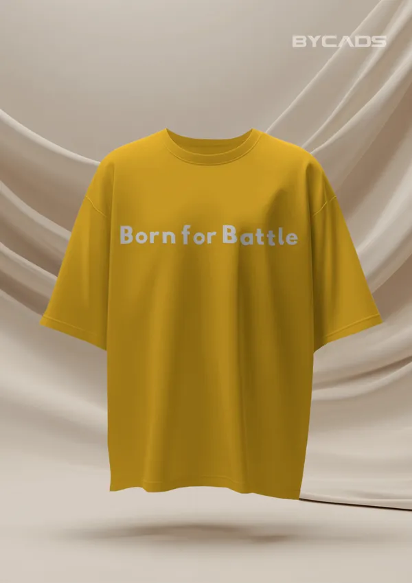 Yellow_Cotton_Viking_Warrior_Oversized_Unisex_T-Shirt_|_Fierce_Axe_Fighter_Graphic