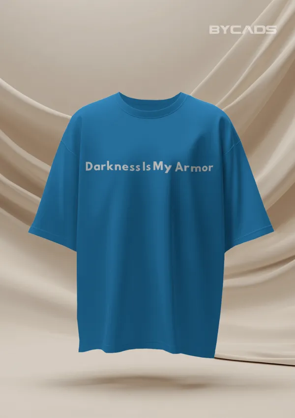 Blue_Cotton_Dark_Hooded_Knight_Oversized_Unisex_T-Shirt_|_Mysterious_Shadow_Armor_Design