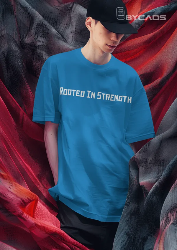 Blue_Cotton_Tree_Of_Life_Oversized_Unisex_T-Shirt_|_Nature_Streetwear