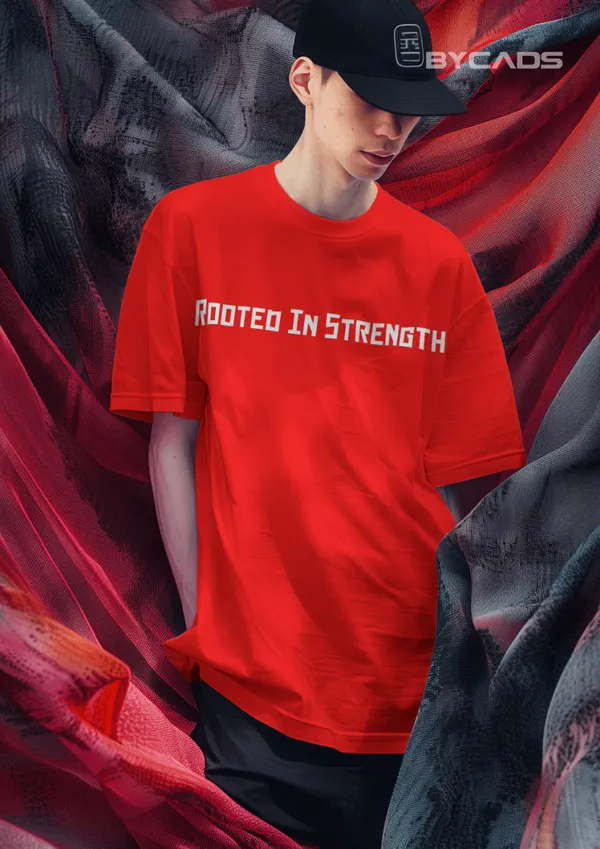 Red_Cotton_Tree_Of_Life_Oversized_Unisex_T-Shirt_|_Nature_Streetwear