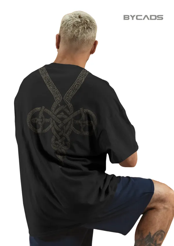 Black_Cotton_Norse_Knotwork_Oversized_Unisex_T-Shirt_|_Viking_Streetwear