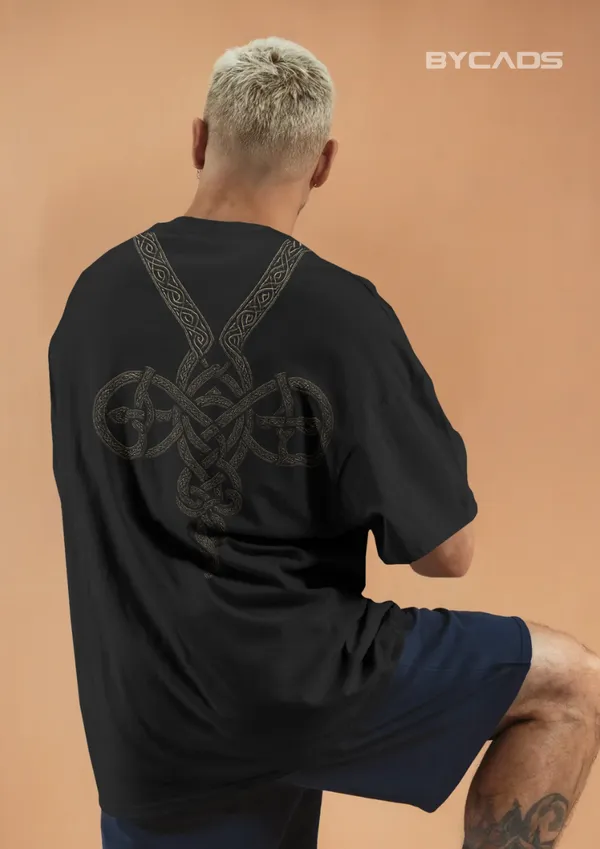 Black_Cotton_Norse_Knotwork_Oversized_Unisex_T-Shirt_|_Viking_Streetwear