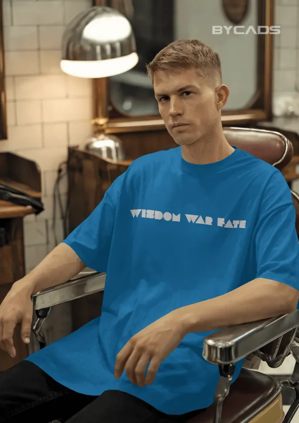 Blue_Cotton_Viking_Warrior_Oversized_Unisex_T-Shirt_|_Norse_Streetwear