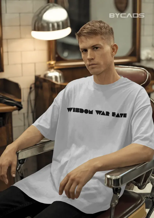 White_Cotton_Viking_Warrior_Oversized_Unisex_T-Shirt_|_Norse_Streetwear