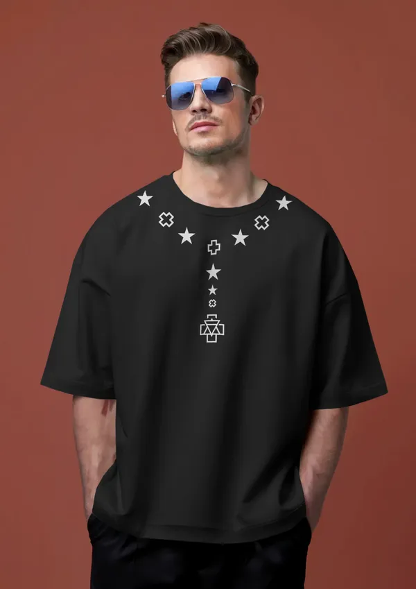 Black_Cotton_Stellar_Alignment_Oversized_T-Shirt_|_Cosmic_Streetwear_Drop