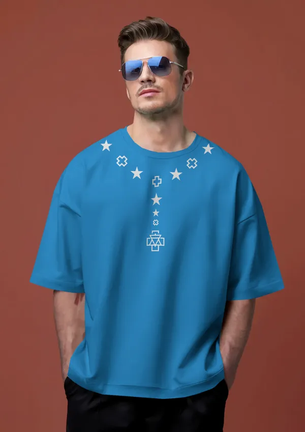 Blue_Cotton_Stellar_Alignment_Oversized_T-Shirt_|_Cosmic_Streetwear_Drop