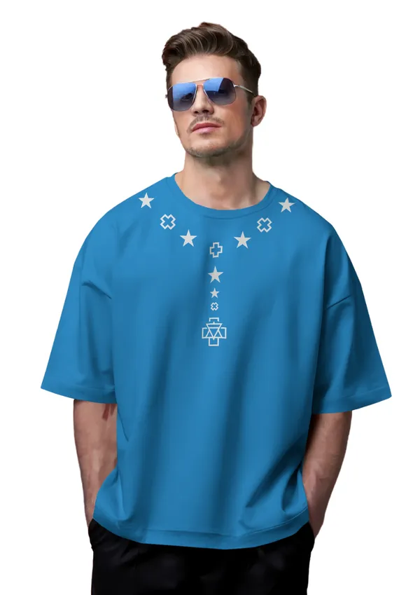 Blue_Cotton_Stellar_Alignment_Oversized_T-Shirt_|_Cosmic_Streetwear_Drop