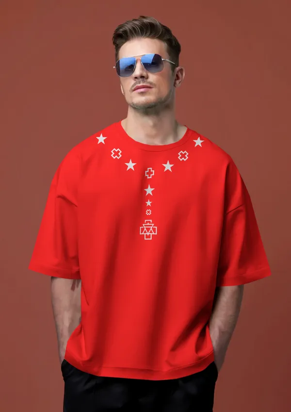 Red_Cotton_Stellar_Alignment_Oversized_T-Shirt_|_Cosmic_Streetwear_Drop