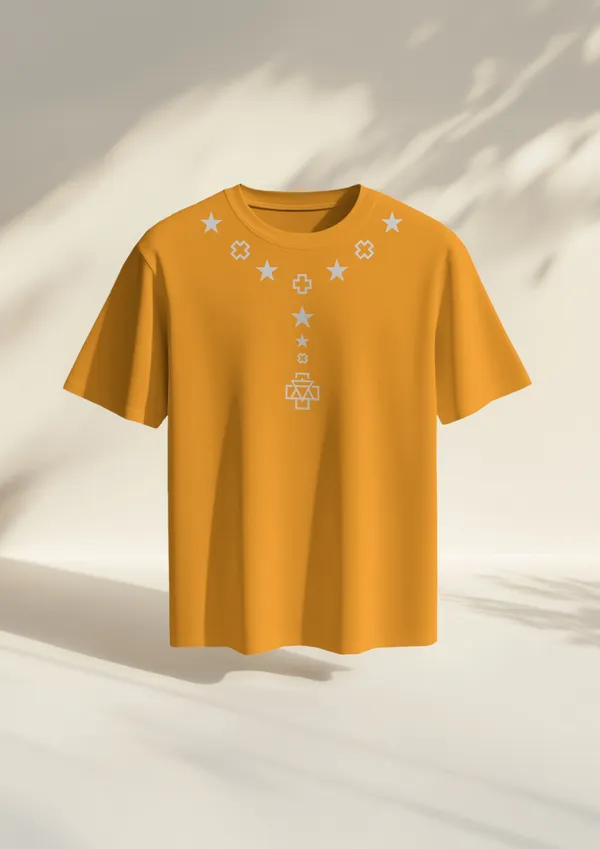 Yellow_Cotton_Stellar_Alignment_Oversized_T-Shirt_|_Cosmic_Streetwear_Drop