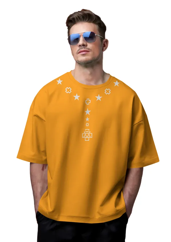 Yellow_Cotton_Stellar_Alignment_Oversized_T-Shirt_|_Cosmic_Streetwear_Drop