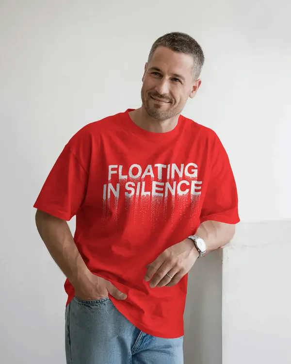 Red_Cotton_Floating_Human_Oversized_Unisex_T-Shirt_|_Artistic_Streetwear