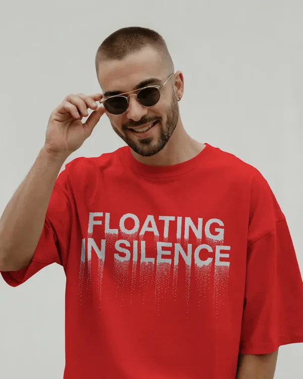 Red_Cotton_Floating_Human_Oversized_Unisex_T-Shirt_|_Artistic_Streetwear