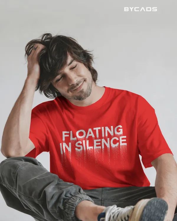 Red_Cotton_Floating_Human_Oversized_Unisex_T-Shirt_|_Artistic_Streetwear