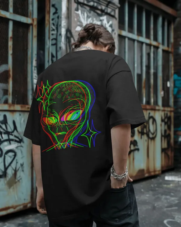 Black_Cotton_Cosmic_Frequency_Oversized_Alien_Unisex_Graphic_Tee