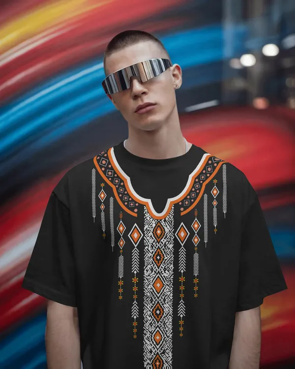Black_Cotton_Tribal_Spirit_Oversized_Ethnic_Print_Tee