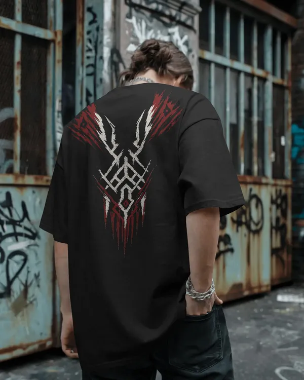 Black_Cotton_Savage_Circuit_Tribal_Oversized_T-Shirt_|_Signature_Drop