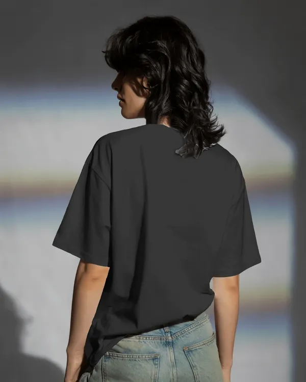 FLUX_Neon_Glitch_Graphic_Unisex_Streetwear_cotton_blend_T-Shirt_-_BYCADS