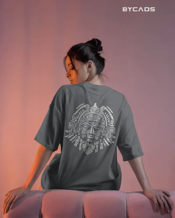 Grey_Cotton_Aztec_Sun_God_Oversized_T-Shirt_|_Sacred_Power_Streetwear