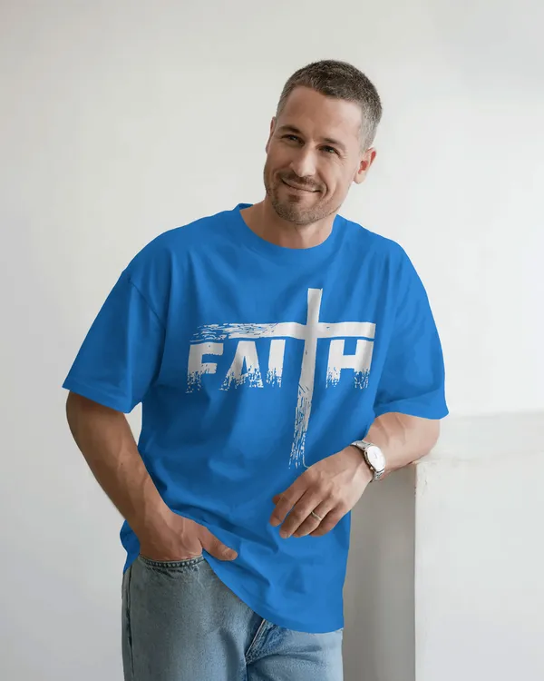 Blue_Cotton_Bloodstroke_Cross_Oversized_T-Shirt_|_Street_Creed