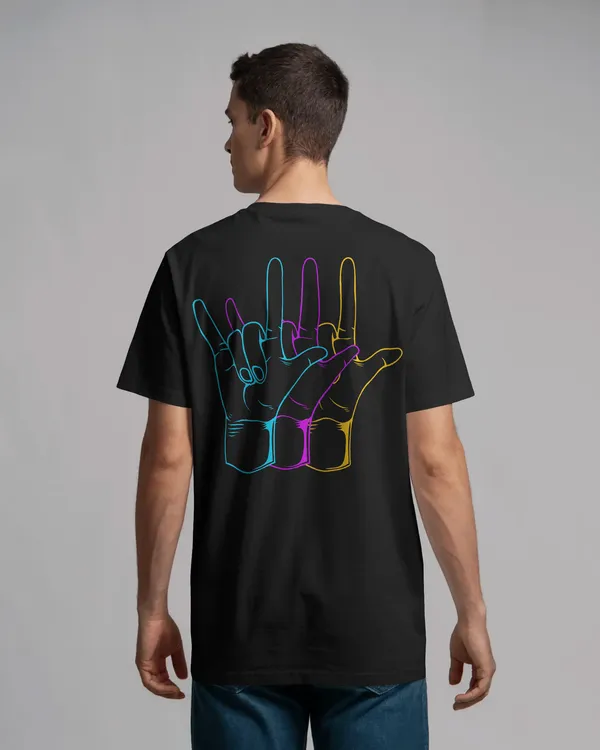 Black_Cotton_Loud_In_Silence_Oversized_Unisex_Streetwear_Graphic_Tee
