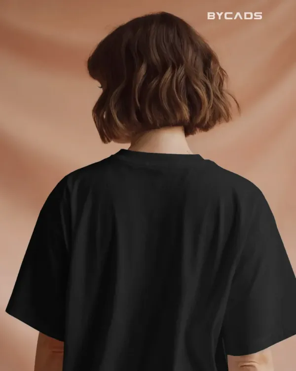 Black_Cotton_Minimal_Cowboy_Oversized_Unisex_T-Shirt_|_Western_Hat_And_Bandana