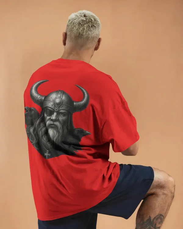 Red_Cotton_Viking_Warrior_Oversized_T-Shirt_|_Norse_Streetwear