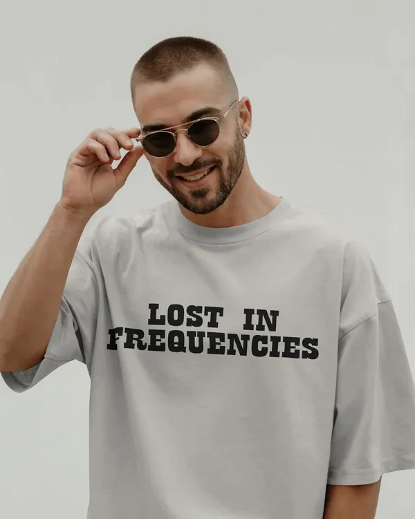 White_Cotton_Cosmic_Frequency_Oversized_Alien_Unisex_Graphic_Tee