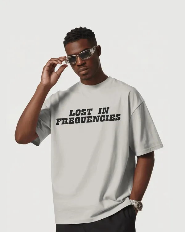 White_Cotton_Cosmic_Frequency_Oversized_Alien_Unisex_Graphic_Tee