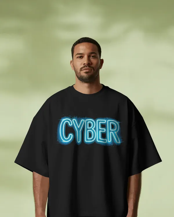 CYBER_Neon_Graphic_Oversized_Unisex_T-Shirt_cotton_blend_-_BYCADS
