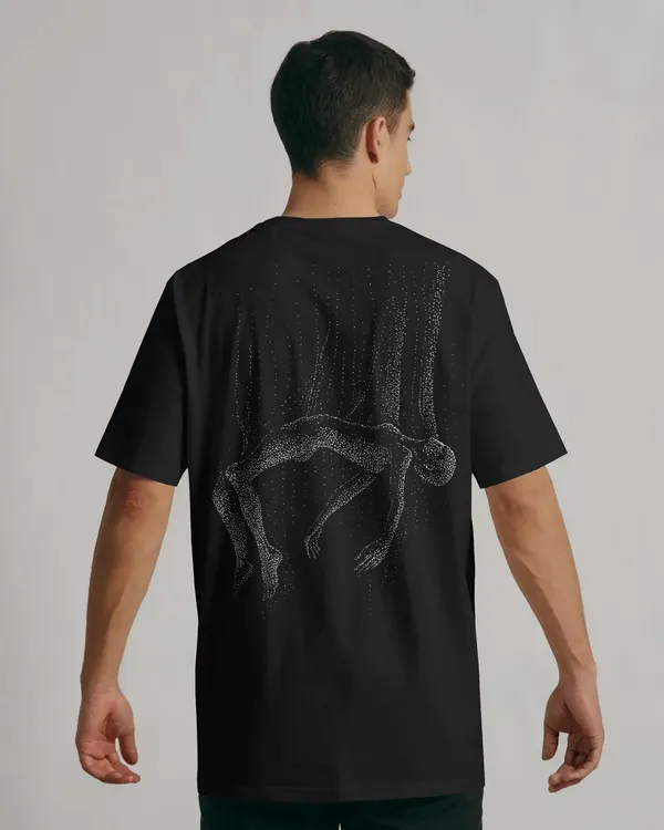 Black_Cotton_Floating_Human_Oversized_Unisex_T-Shirt_|_Artistic_Streetwear