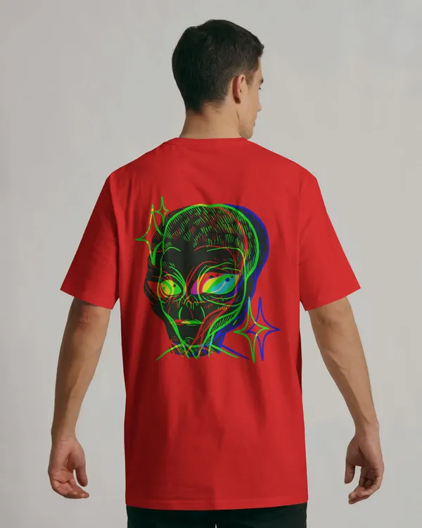 Red_Cotton_Cosmic_Frequency_Oversized_Alien_Unisex_Graphic_Tee