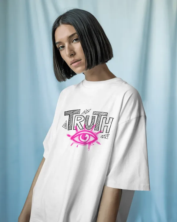 TRUTH_Eye_Graphic_Oversized_Unisex_T-Shirt_cotton_blend_-_BYCADS