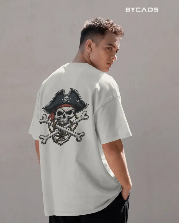 White_Cotton_Crossbones_Pirate_Skull_Oversized_T-Shirt_|_Street_Series_Drop
