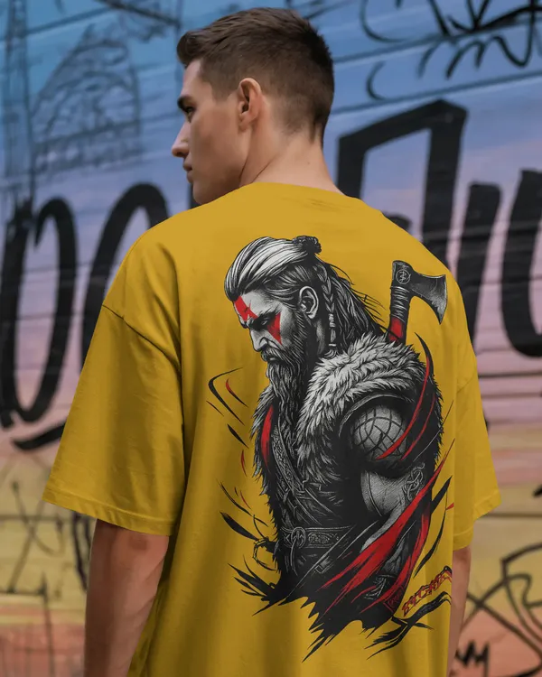 Yellow_Cotton_The_Vikings_Wrath_Oversized_Warrior_Tee