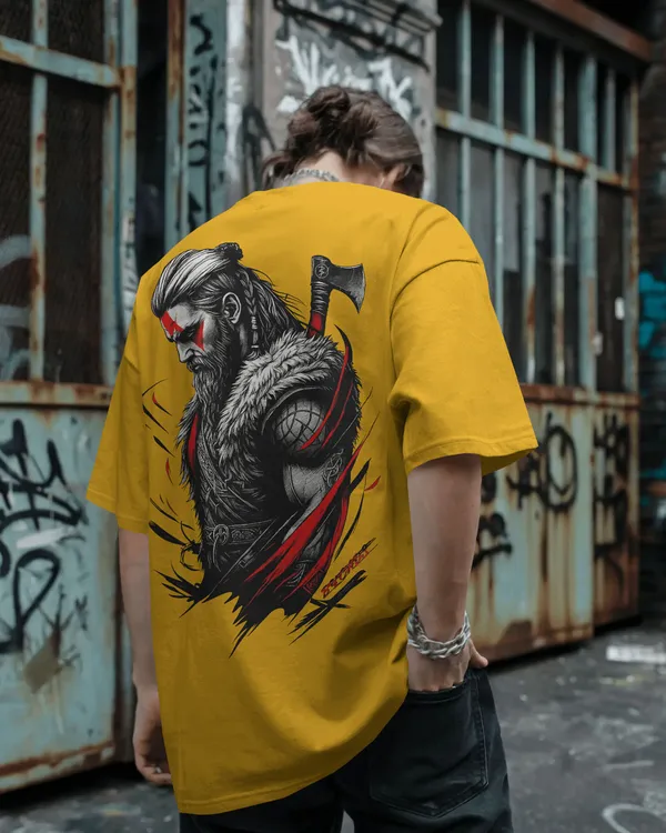 Yellow_Cotton_The_Vikings_Wrath_Oversized_Warrior_Tee
