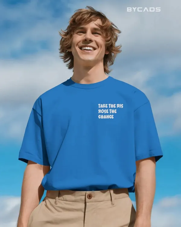 BYCADS_"Take_The_Risk"_Retro_Typography_Oversized_Cotton_T-Shirt
