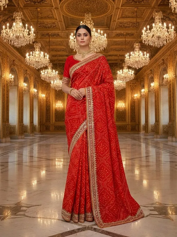 Red_Royal_Scarlet_Bandhani_Saree