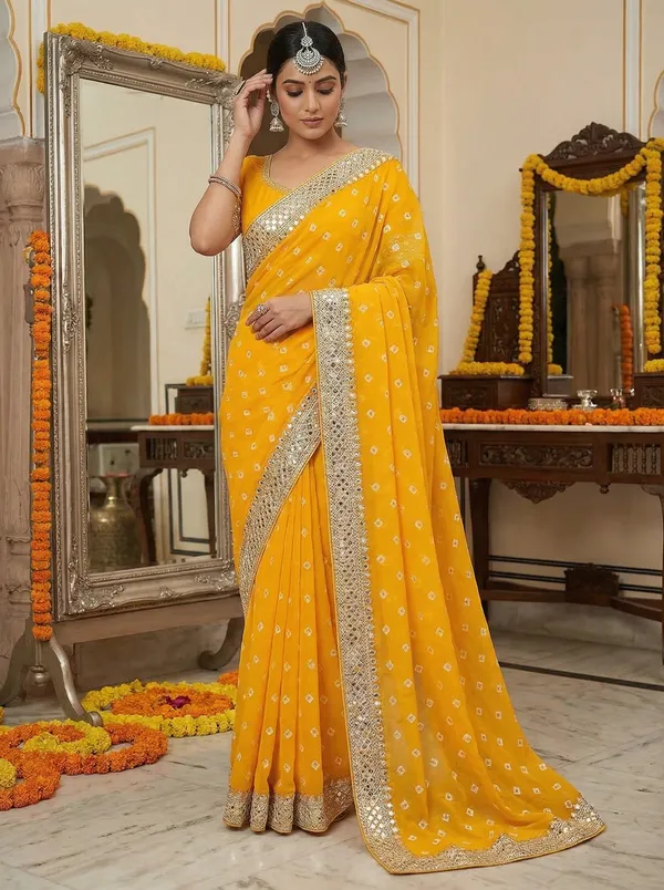Regal_Yellow_bandhani_Zari_Woven_Saree