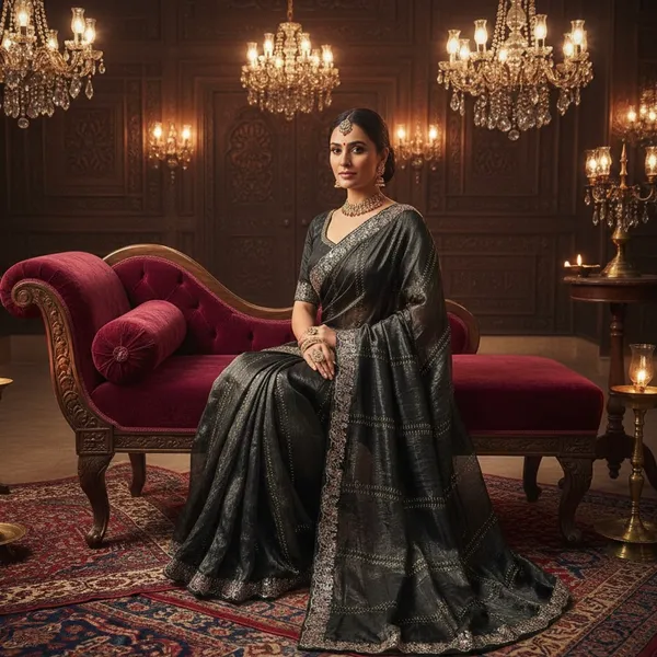Noir_DMC_Luxe_Chiffon_Saree
