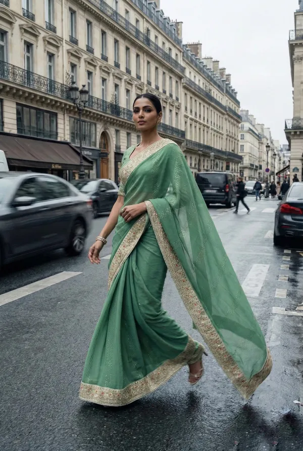 Parisian_Sage_Crunch_Saree_with_Antique_Zari_Border