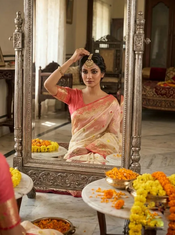 Rajsi_Ivory_Multicolor_Zari_Organza_Saree