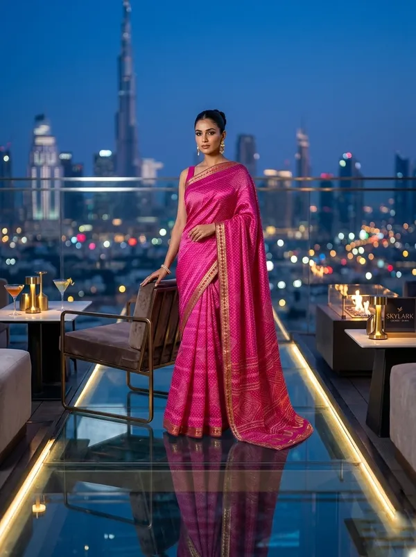 Royal_Fuchsia_Pink_Silk_Saree_with_Ornate_Gold_Zari_Border