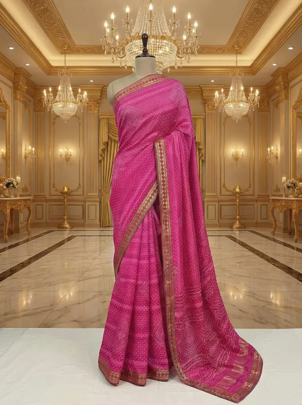 Royal_Fuchsia_Pink_Silk_Saree_with_Ornate_Gold_Zari_Border