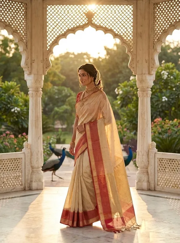 Royal_Heritage_Gold_Zari_Organza_Saree