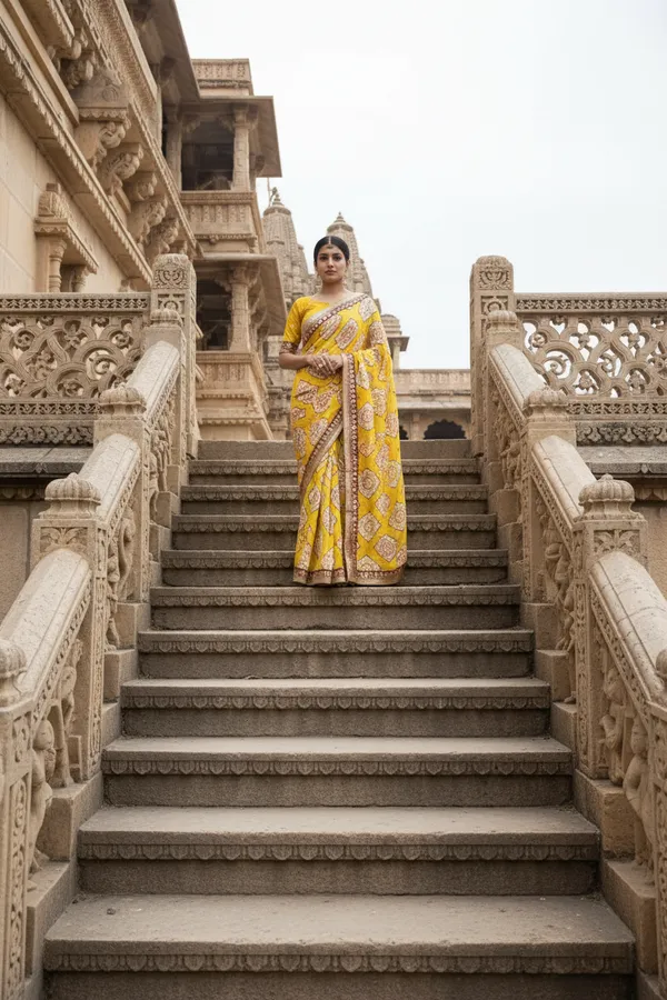Royal_Mustard_Heritage_Saree