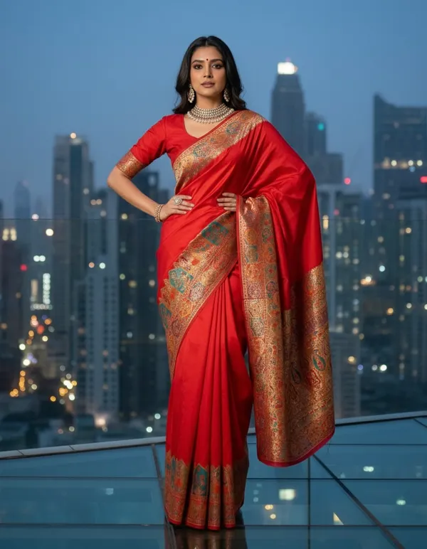 Traditional_Red_Silk_Saree_with_Exquisite_Meenakari_Zari_Work